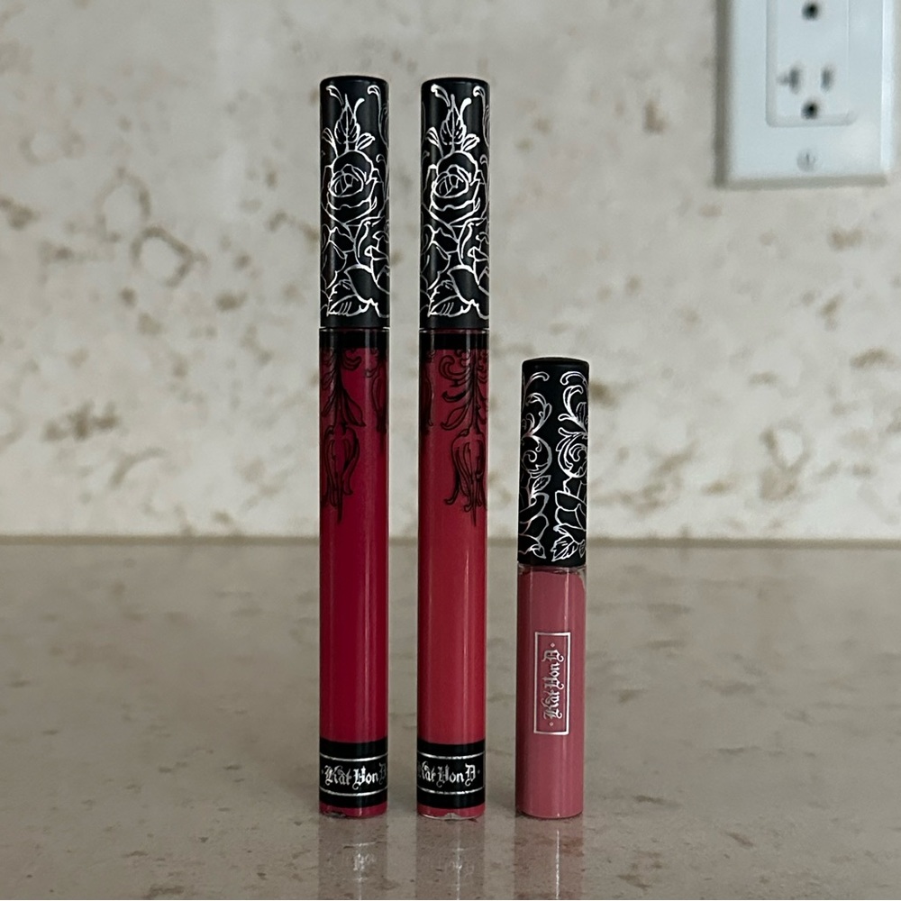 Kat Von D Everlasting Liquid Lipstick Bachelorette + Berlin & Mini Saint *BNWOT*